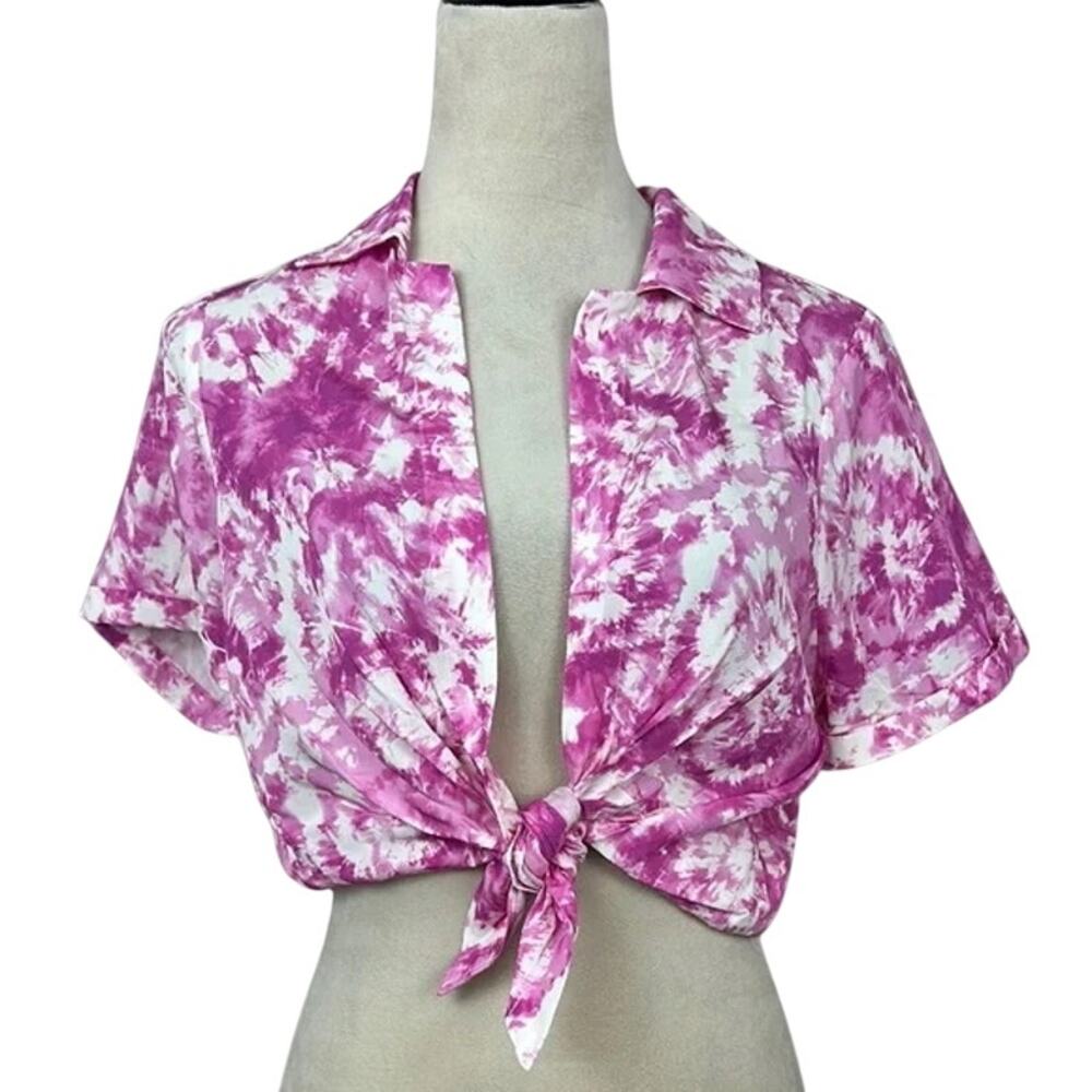 For Love & Lemons Devon Tie Dye Crop Top